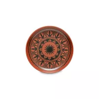 Тарелка пирожковая Aztec, 16 см, керамика, коричневый, декор, серия Pacifica, COSTA NOVA, Португалия, 