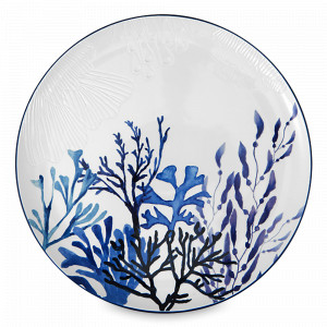 Блюдо круглое, 36 см, керамика, белый, синий, серия Blue Coral, MAXWELL WILLIAMS, Австралия, Блюда сервировочные, менажницы