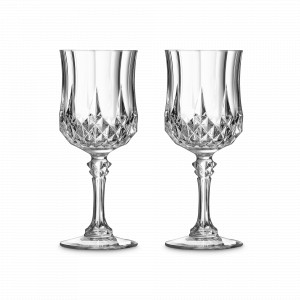 Набор из 2-х бокалов для вина, 250 мл, хрустальное стекло, серия Longchamp, CRISTAL D ARQUES, Франция, Фужеры для вина