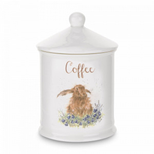 Банка для хранения кофе «Заяц», костяной фарфор, белый, декор, серия Wrendale Designs, ROYAL WORCESTER, Великобритания, ROYAL WORCESTER (Великобритания)