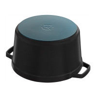 Кокот круглый, 4.7 л, 24 см, чугун, черный, серия La Cocotte, STAUB, Франция_00815120045796256962.jpg