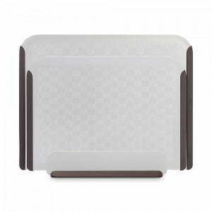 Набор из 2-х разделочных досок с подставкой, полипропилен, светло-серый, серия SmartChef, SMART SOLUTIONS, Россия, Разделочные доски