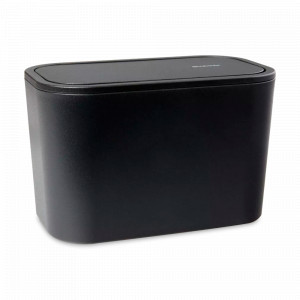 Контейнер для мусора, 15 х 9.8 см, металл, графитовый, серия MindSet, BRABANTIA, Бельгия, Мусорные ведра на кухню