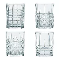 Набор из 4-х стаканов для виски, 340 мл, хрустальное стекло, серия Highland, NACHTMANN, Германия, 