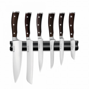 Набор из 6-ти кухонных ножей на магнитном держателе, серия Ikon, WUESTHOF, Золинген, Германия, Набор ножей сантоку