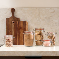 Банка для хранения, 7 см, 200 мл, стекло, сталь, серия Maison Jar, LIBERTY JONES, Китай_00822830065502507866.jpg
