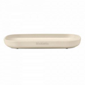 Мыльница , 13,5 х 8,1 х 1,6 см, пластик, бежевый, серия ReNew, BRABANTIA, Бельгия, Диспенсеры и мыльницы