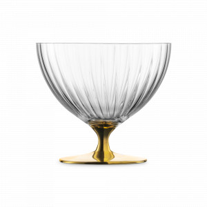 Креманка для десерта, 11.5 см, хрустальное стекло, цвет ножки - золотой, серия Schalen/Teller, EISCH, Германия, EISCH (Германия)