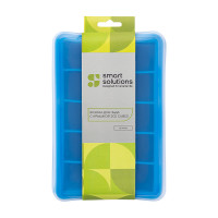 Форма с крышкой Ice cubes, на 15 кубиков 3.3 х 3.3 см, силикон, синий, серия Freeze, SMART SOLUTIONS, Китай_00822870061391746100.jpg