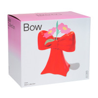 Ваза для цветов, 20 см, керамика, красный, серия Bow, DOIY, Испания_00819740048295558212.jpg