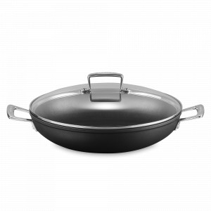 Сотейник с крышкой, 30 см, алюминий, черный, серия No Colour, LE CREUSET, Франция, LE CREUSET (Франция)
