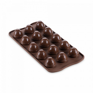 Форма для приготовления конфет Choco Spiral, материал: силикон, цвет: коричневый, SILIKOMART, Италия, SILIKOMART (Италия)