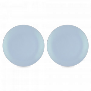 Набор обеденных тарелок, 2 предмета, 26 см, керамика, голубой, серия Simplicity, LIBERTY JONES, Россия, Наборы тарелок для кухни