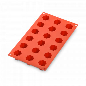 Форма для выпечки мини - пирожных «Каннеле», 18 ячеек, 30 х 17.5 см, силикон, красный, LEKUE, Испания, LEKUE (Испания)