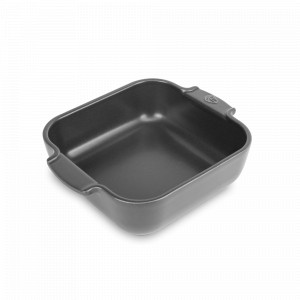 Форма для запекания квадратная, 21 х 21 см, 1.1 л, керамика, серый, серия Light Grey, PEUGEOT CERAMIC, Франция, Скидка до -35% на PEUGEOT CERAMIC