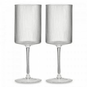 Набор из 2-х бокалов для красного вина Полосы, 520 мл, стекло, серия Modern Classic, Pozzi Milano 1876, Италия, Наборы бокалов для красного вина