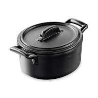 Кокот овальный, 250 мл, фарфор, черный, серия Belle Cuisine, REVOL, Франция
