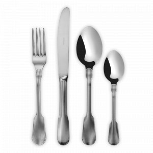 Набор столовых приборов 24 предмета, на 6 персон, нержавеющая сталь 18/10, серебристый, серия Capri, HERDMAR, Португалия, Подарочные столовые приборы
