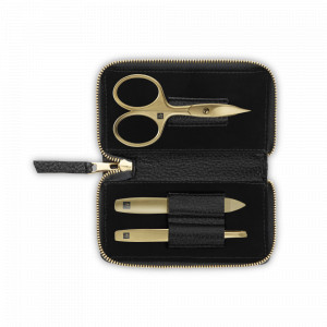 Набор маникюрный в кожаном футляре, чёрный, 3 предмета, Twinox Gold Edition, ZWILLING J.A. HENCKELS, Германия, ZWILLING (Германия)