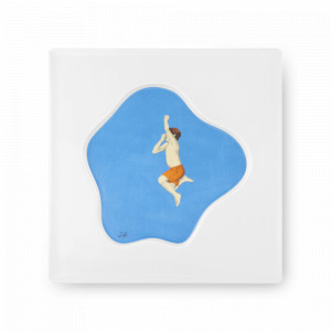 Тарелка декоративная Claudia Palmarucci, 26 х 26 см, фарфор, белый, декор, серия Ilustradores Internacionais, VISTA ALEGRE, Португалия, Тарелки декоративные премиум