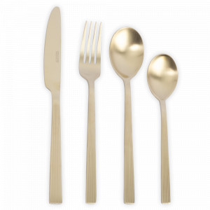 Набор столовых приборов на 6 персон, 24 предмета, нержавеющая сталь, золотистый, серия Beijing, ANNA LAFARG, Китай, Кухонные принадлежности ANNA LAFARG