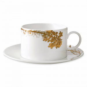 Пара чайная, 200 мл, костяной фарфор, серия Vera Wang, WEDGWOOD, Великобритания, Кружки и чашки WEDGWOOD