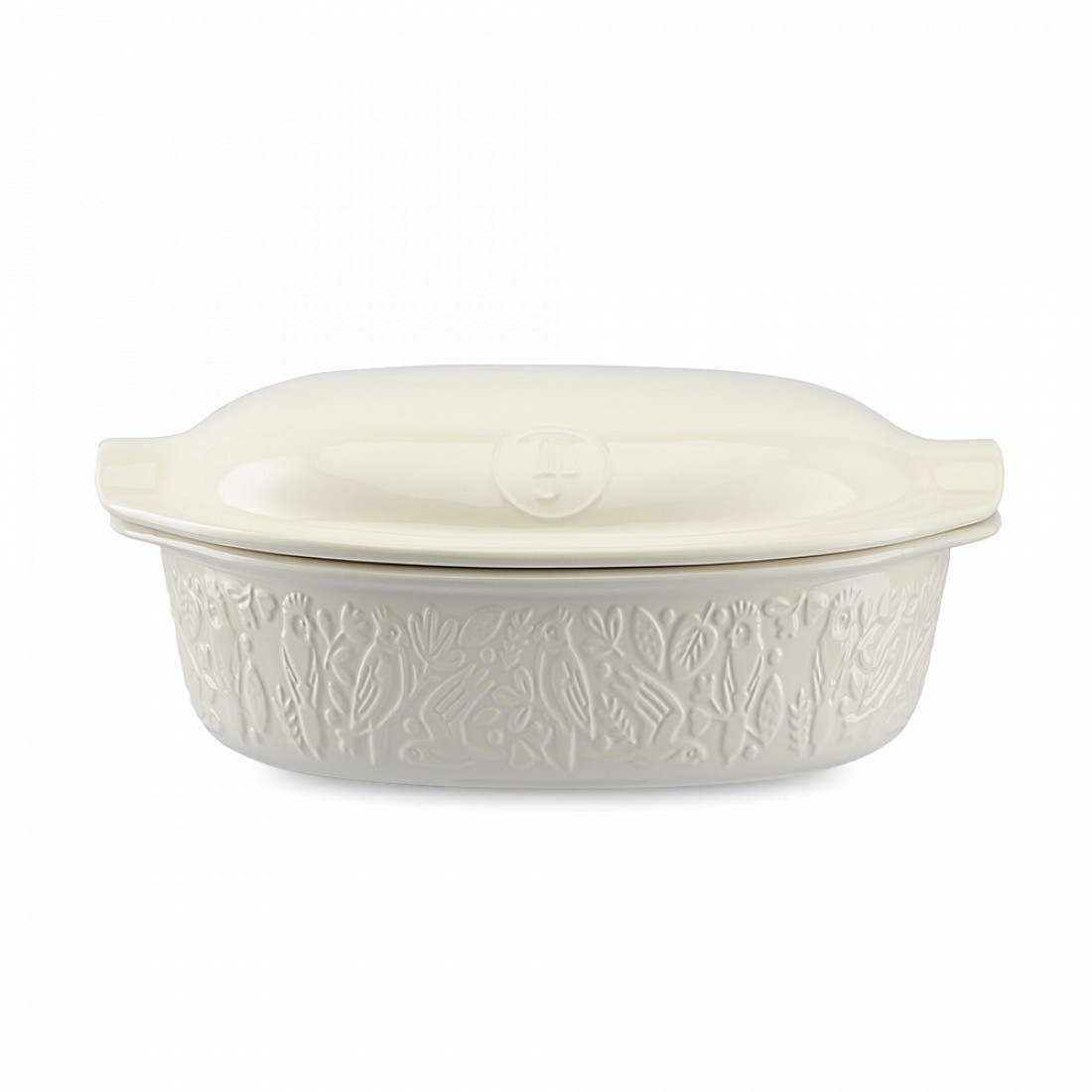 Форма для выпечки хлеба Parrot, 4 л, 38 х 25 см, керамика, бежевый, серия Birds of Paradise, LIBERTY JONES, Россия