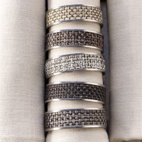 Кольцо для салфеток Linen, серия Stainless steel, CHILEWICH, США_00776910064501836917.jpg