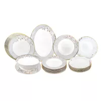 Сервиз столовый на 6 персон, 20 предметов, фарфор, декор, серия Аурелия, MIX&amp;MATCH HOME, Китай, 