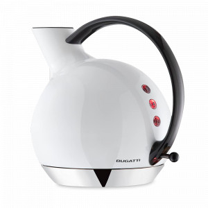 Чайник электрический, 1,2 л, нержавеющая сталь 18/10, пластик, белый, серия Giulietta, BUGATTI, Италия, BUGATTI (Италия)