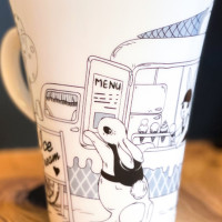 Кружка с кроликом, 400 мл, фарфор, декор, серия Путешествия, CLAYSTREET, Россия_00806760048298529386.jpg