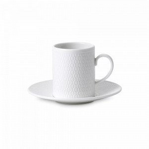 Пара кофейная, 90 мл, костяной фарфор, белый, серия Gio, WEDGWOOD, Великобритания, Кофейные пары