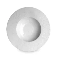 Тарелка суповая, 23 см, костяной фарфор, белый, серия White Nature, TAITU, Италия, 