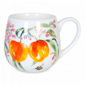 Кружка «Фруктовый чай - персик», 420 мл, фарфор, белый, KOENITZ, Германия, Белые кружки