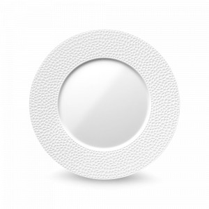 Тарелка обеденная FRAGMENTS BLANC, 28 см, фарфор, белый, рельеф, серия Collection L, GUY DEGRENNE, Франция, Collection L GUY DEGRENNE