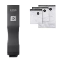 Вакууматор ручной Vacu OneTouch, нержавеющая сталь, пластик, черный, CASO, Германия, 