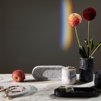 Органайзер для кухонных принадлежностей, 10 х 17 см, черный мрамор, серия Marm, LIBERTY JONES, Россия_00813870041736291509.jpg