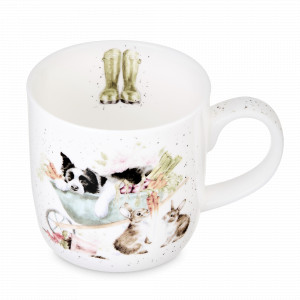 Кружка «Сладок сон трудящегося. Пес», 310 мл, костяной фарфор, белый, декор, серия Wrendale Designs, ROYAL WORCESTER, Великобритания, ROYAL WORCESTER (Великобритания)