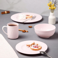 Сервиз чайно-столовый на 1 персону, 4 предмета, фарфор, розовый, серия Рассвет, DECOR DE TABLE, Россия_00818470056820513124.jpg