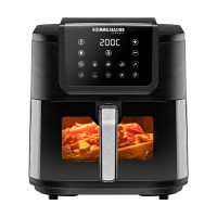 Аэрофритюрница , 8 л, нержавеющая сталь, пластик, черный, ROMMELSBACHER, Германия_00817860051595266014.jpg