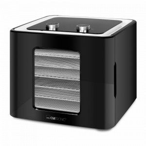 Сушилка для овощей и фруктов, 32,5 х 37 х 29,5 см, нержавеющая сталь, пластик, черный, CLATRONIC, Германия, CLATRONIC (Германия)