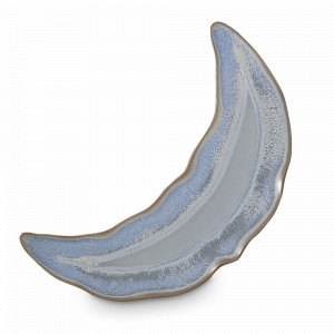 Блюдо сервировочное Blue, 24.6 см, каменная керамика, голубой, серый, серия Auberge, ROOMERS TABLEWARE, Нидерланды, Блюда сервировочные, менажницы