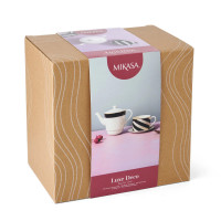 Набор чайный For One Jardin, 3 предмета, чайник на 500 мл, фарфор, белый, черный, серия Mikasa Hampton, KITCHEN CRAFT, Великобритания_00817710058287377346.jpg