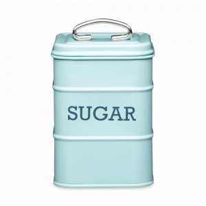 Банка для хранения, 17 х 11 см, нержавеющая сталь, голубой, серия Living Nostalgia, KITCHEN CRAFT, Великобритания, Банки для хранения Kitchen Craft