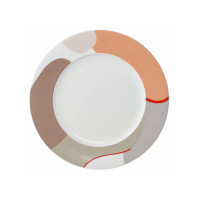 Набор десертных тарелок, 2 предмета, 22 см, фарфор, бежевый с авторским принтом, серия Freak Fruit, TKANO, Россия_00810420052380749424.jpg