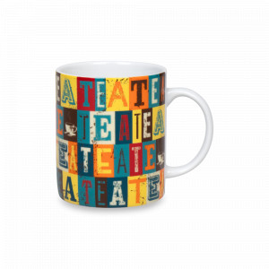 Кружка «Чайные квадраты», 490 мл, фарфор, декор, KOENITZ, Германия, Большие кружки