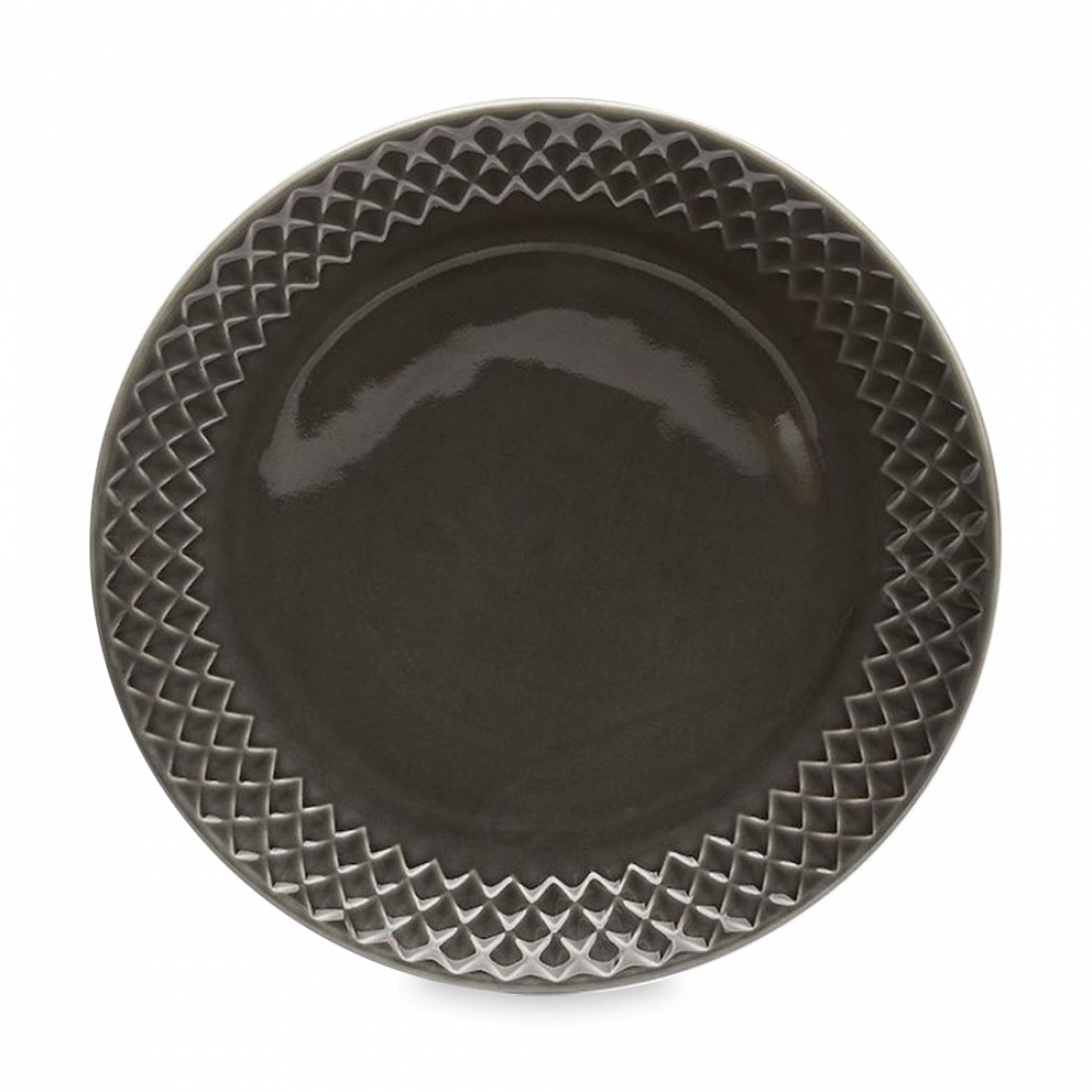 Тарелка десертная, диаметр: 20 см, материал: керамика, цвет: серый, серия Coffee More, SAGAFORM, Швеция