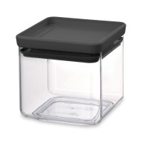 Контейнер для сыпучих продуктов, 0,7 л, 11 х 11 х 10,5 см, пластик, темно-серый, серия Tasty+, BRABANTIA, Бельгия