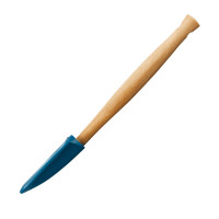 Лопатка кухонная, 28 см, силикон, дерево, синий, серия Deep Teal, LE CREUSET, Франция_00806990041453634121.jpg
