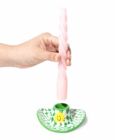 Подсвечник на одну свечу Cowboy Hat, 4 см, керамика, зелёный, серия Rodeo, DOIY, Испания_00819740050727923222.jpg